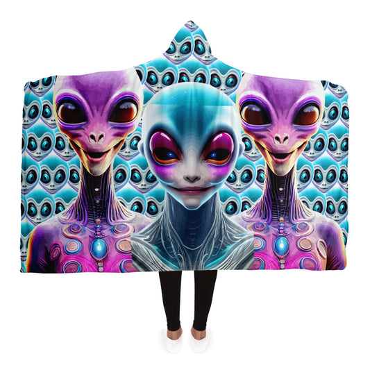 Hooded Blanket - AOP Kukloso Three Space Ladies No 1 - Free Shipping