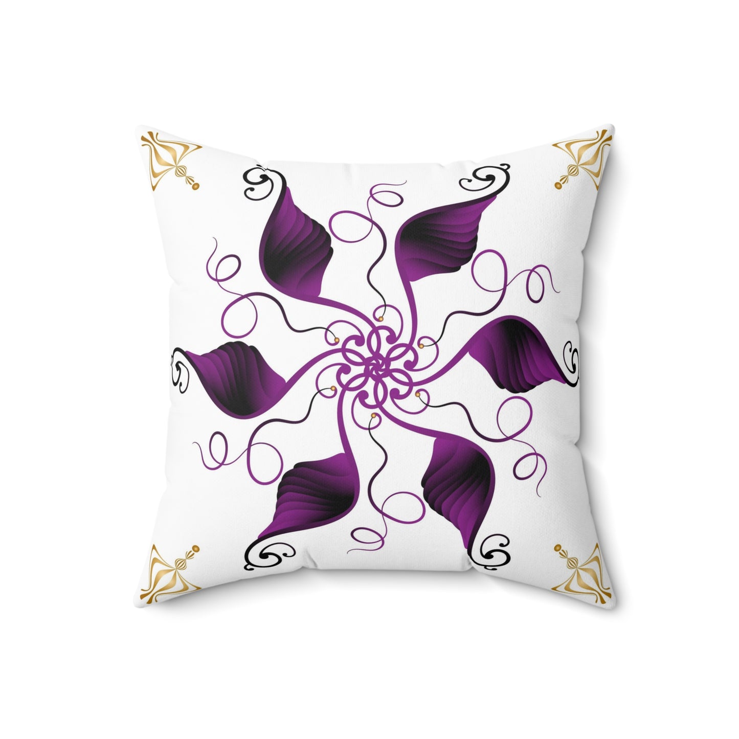 Spun Polyester Square Pillow Kukloso Ancient Geometrica No 9 - Free Shipping