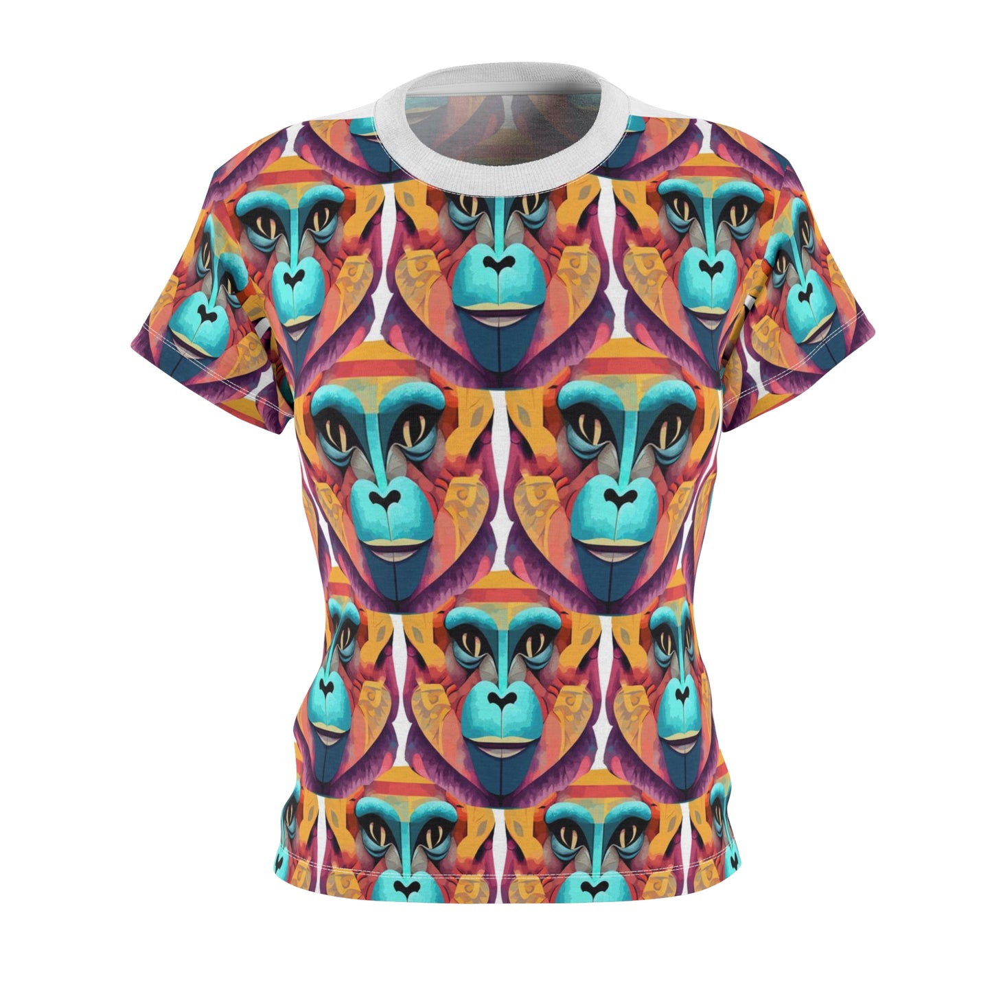 Women's Cut & Sew Tee (AOP) Kukloso Cubist Mr. Monkey - Free Shipping