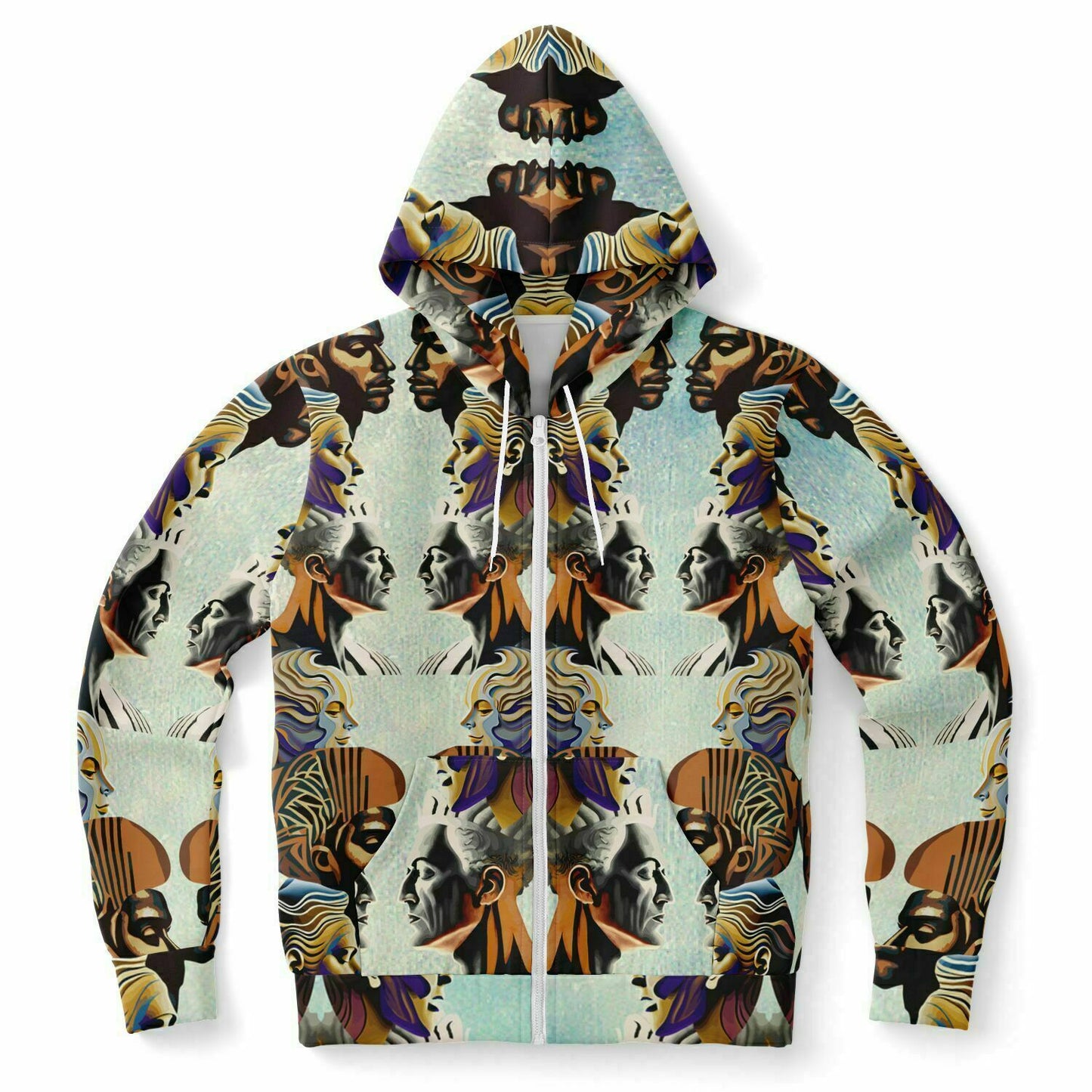 Fashion Zip-Up Hoodie - AOP Kukloso Ancients series No 7 - Free Shipping