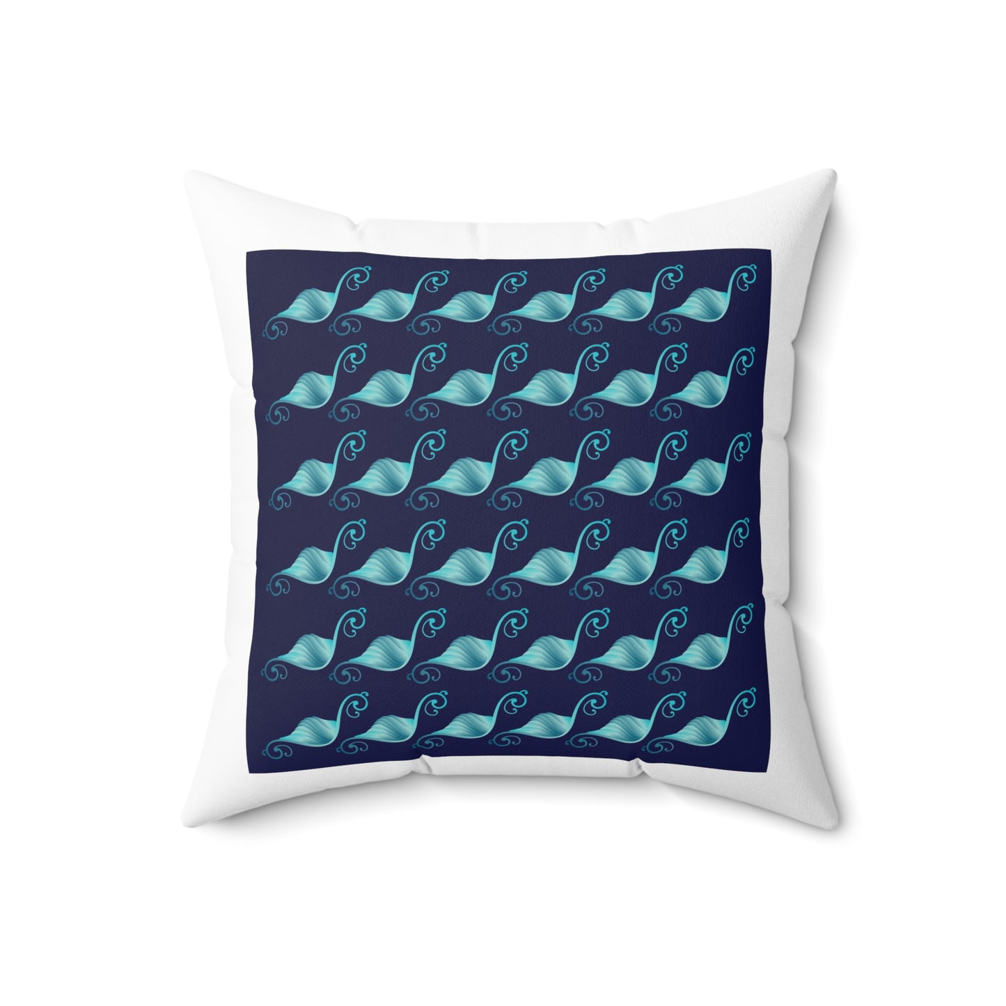 Spun Polyester Square Pillow Kukloso Fleurons No 14 - Free Shipping