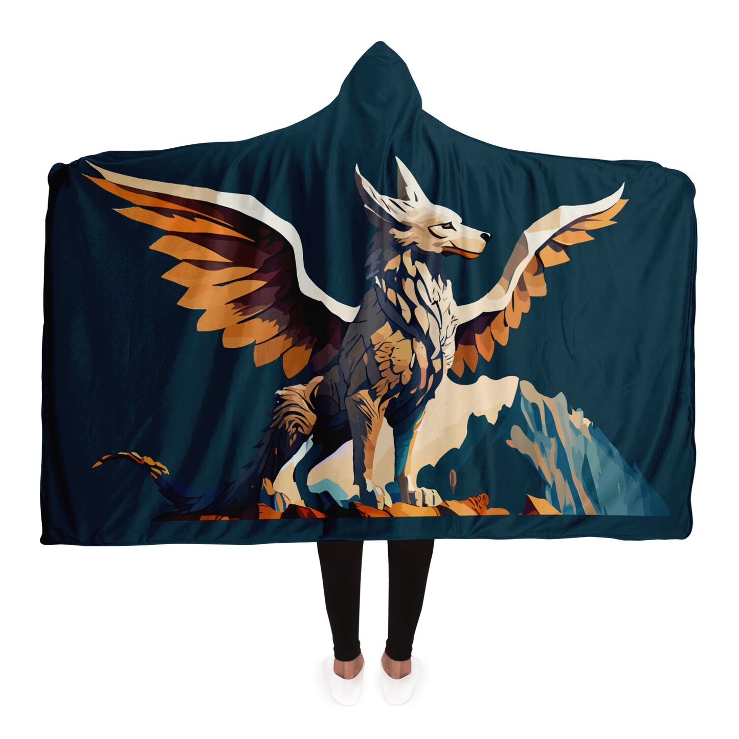 Hooded Blanket - AOP Kukloso The Winged Griffin No 1 - Free Shipping
