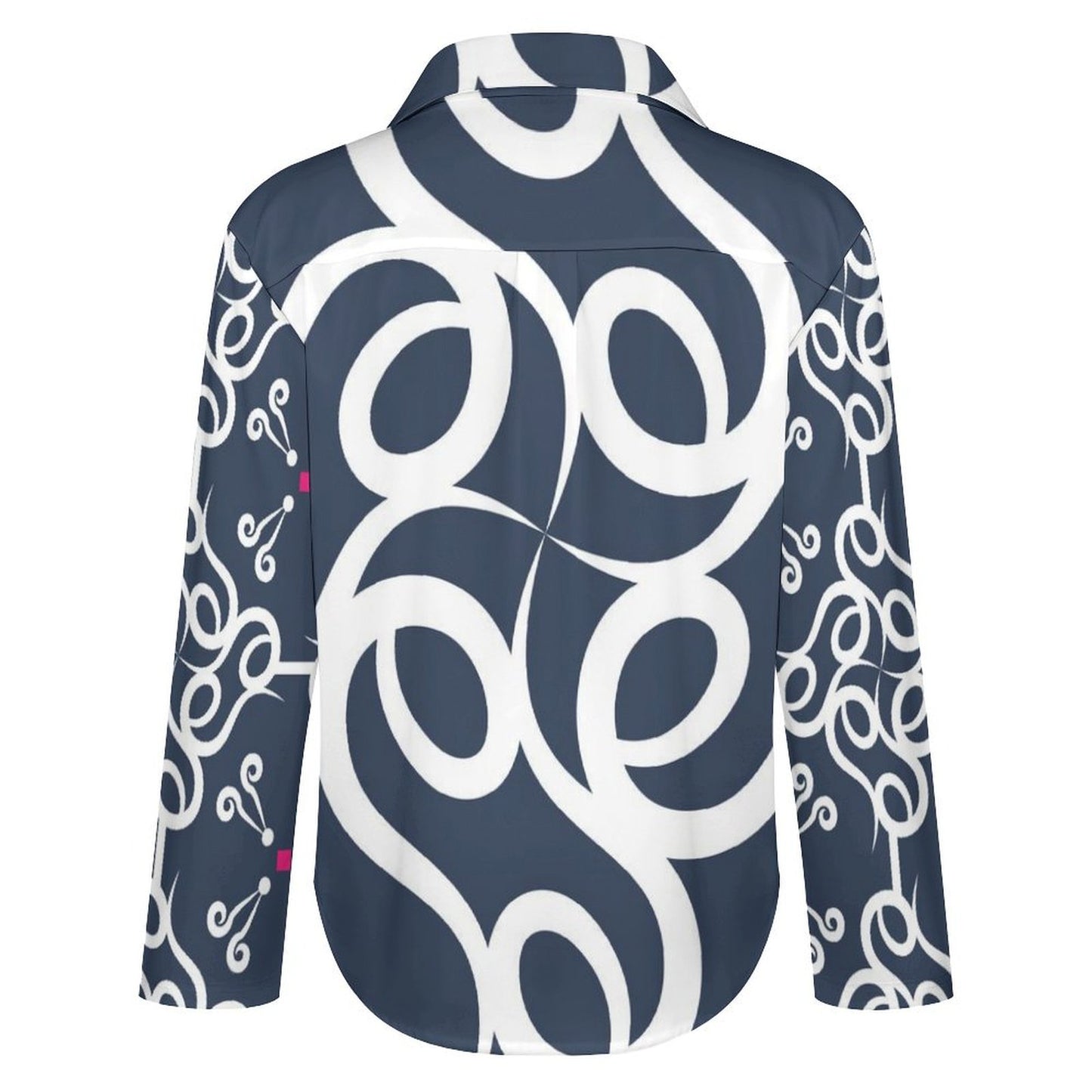 Long Sleeve Shirt Blouse Kukloso Abstract No 975