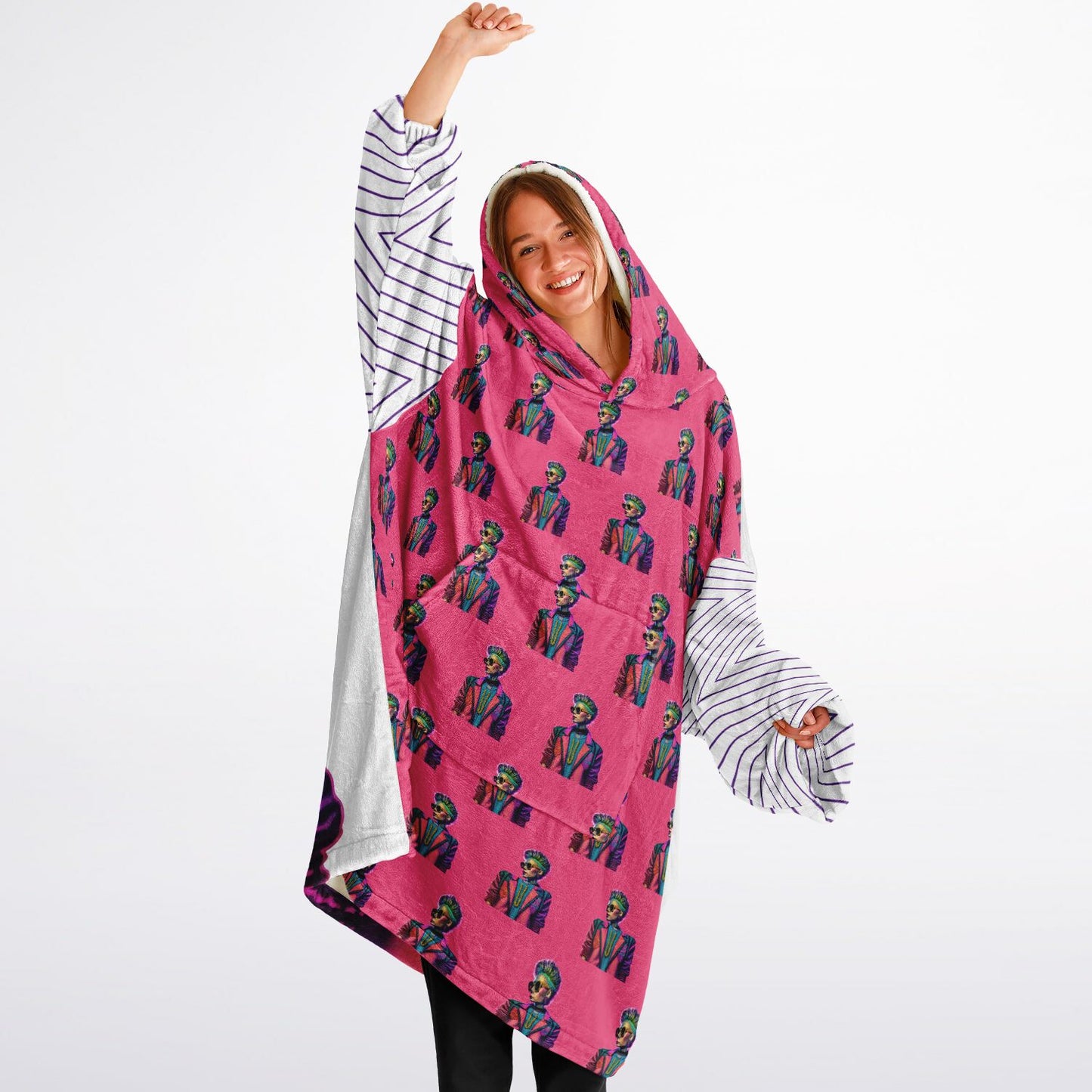 Snug Hoodie Economy - AOP Kukloso Punk Chic No 1 G - Free Shipping