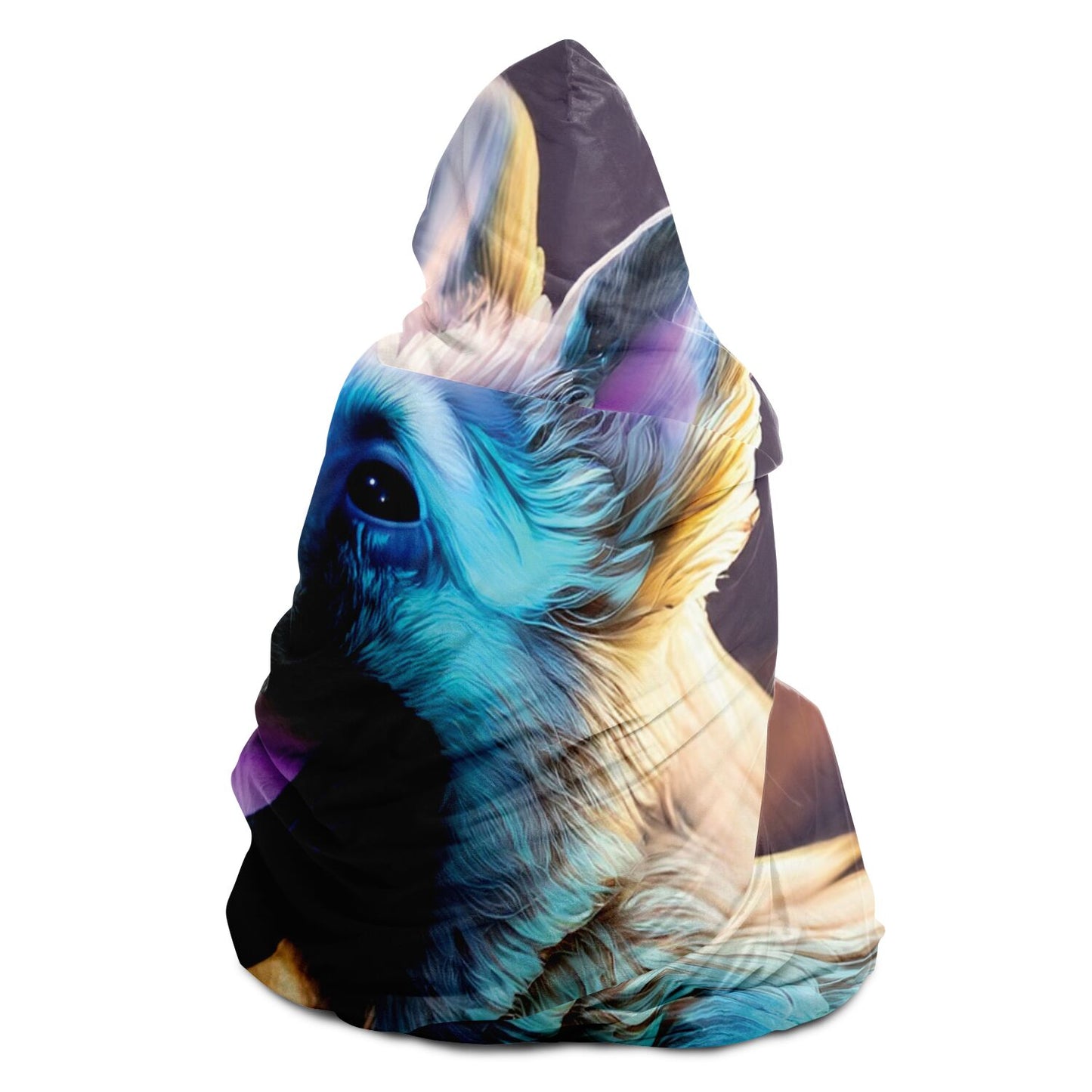 Hooded Blanket - AOP Kukloso German Sheperd Puppy No 1 - Free Shipping