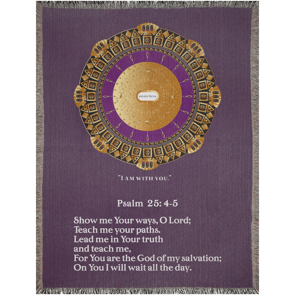 Woven Blankets Kukloso Psalm 25: 1-5 Version 1- Free Shipping
