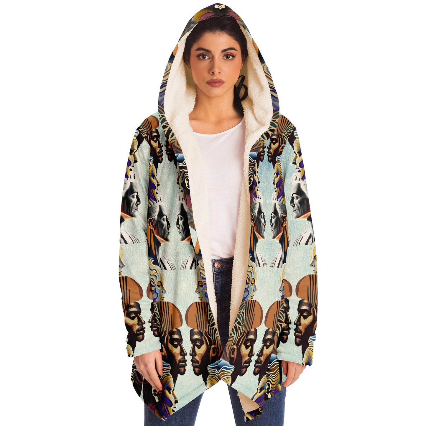 Microfleece Cloak - AOP Kukloso Ancients Series No 7 - Free Shipping