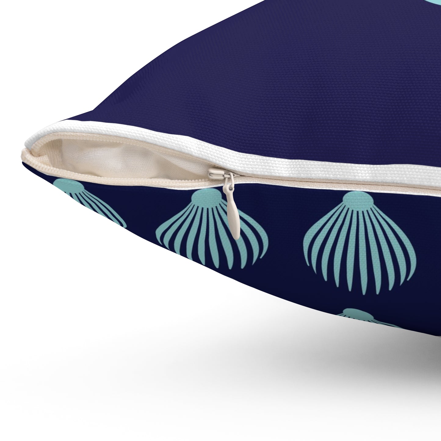 Spun Polyester Square Pillow Kukloso Fleurons No 42 - Free Shipping