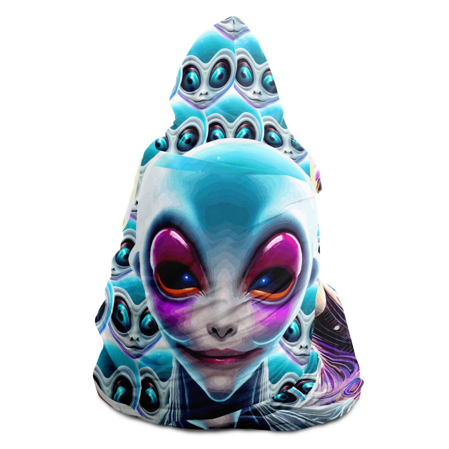 Hooded Blanket - AOP Kukloso Three Space Ladies No 1 - Free Shipping