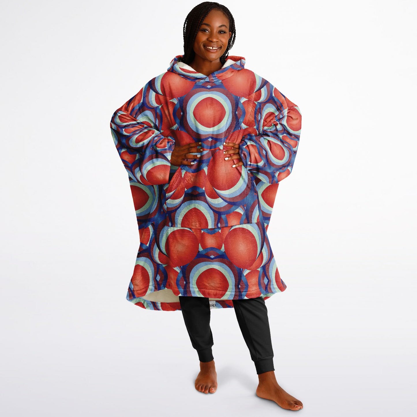 Snug Hoodie Economy - AOP Kukloso Ice Cream Swirls No 53 - Free Shipping