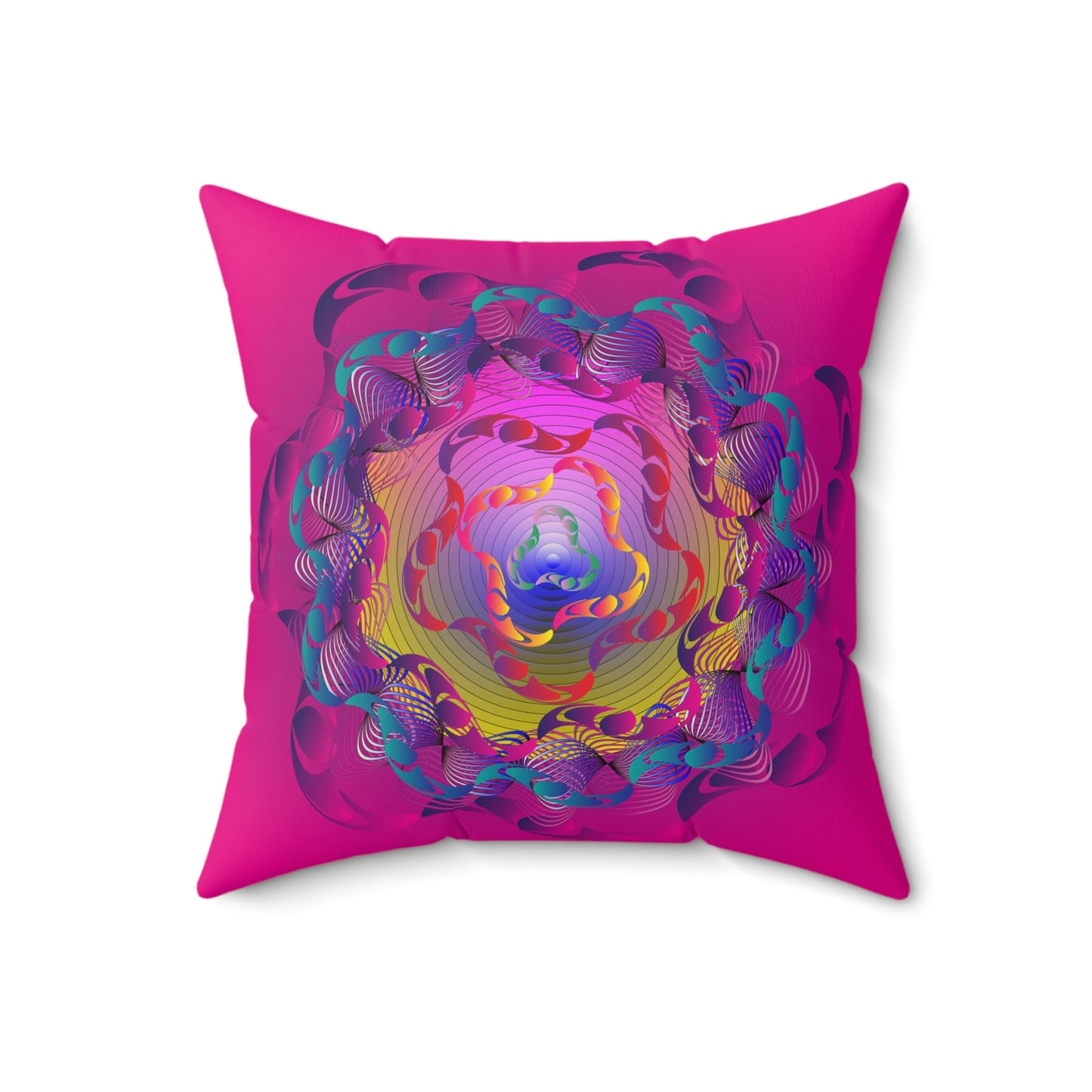 Spun Polyester Square Pillow Kukloso Untitled Graphics No 1696 & No 1697 - Free Shipping