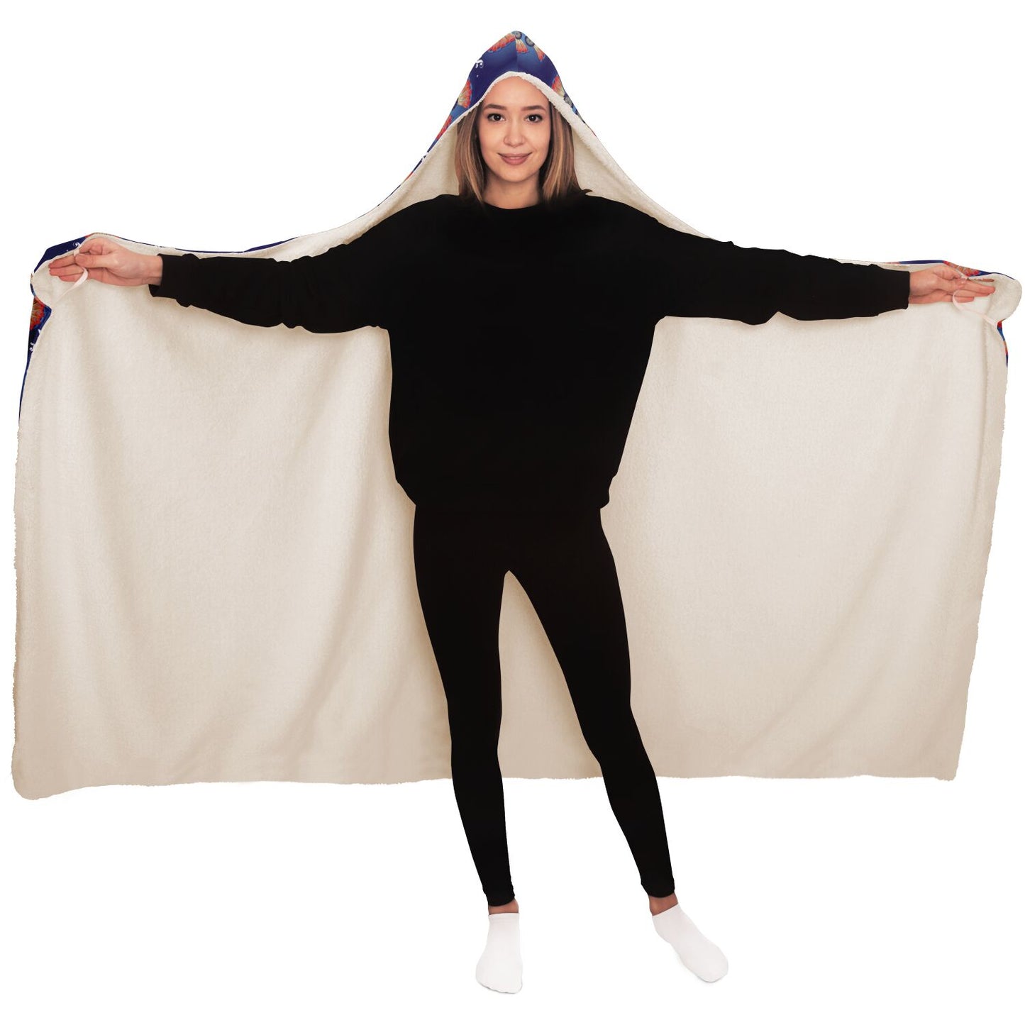 Hooded Blanket - AOP Kukloso Mandala King - Free Shipping