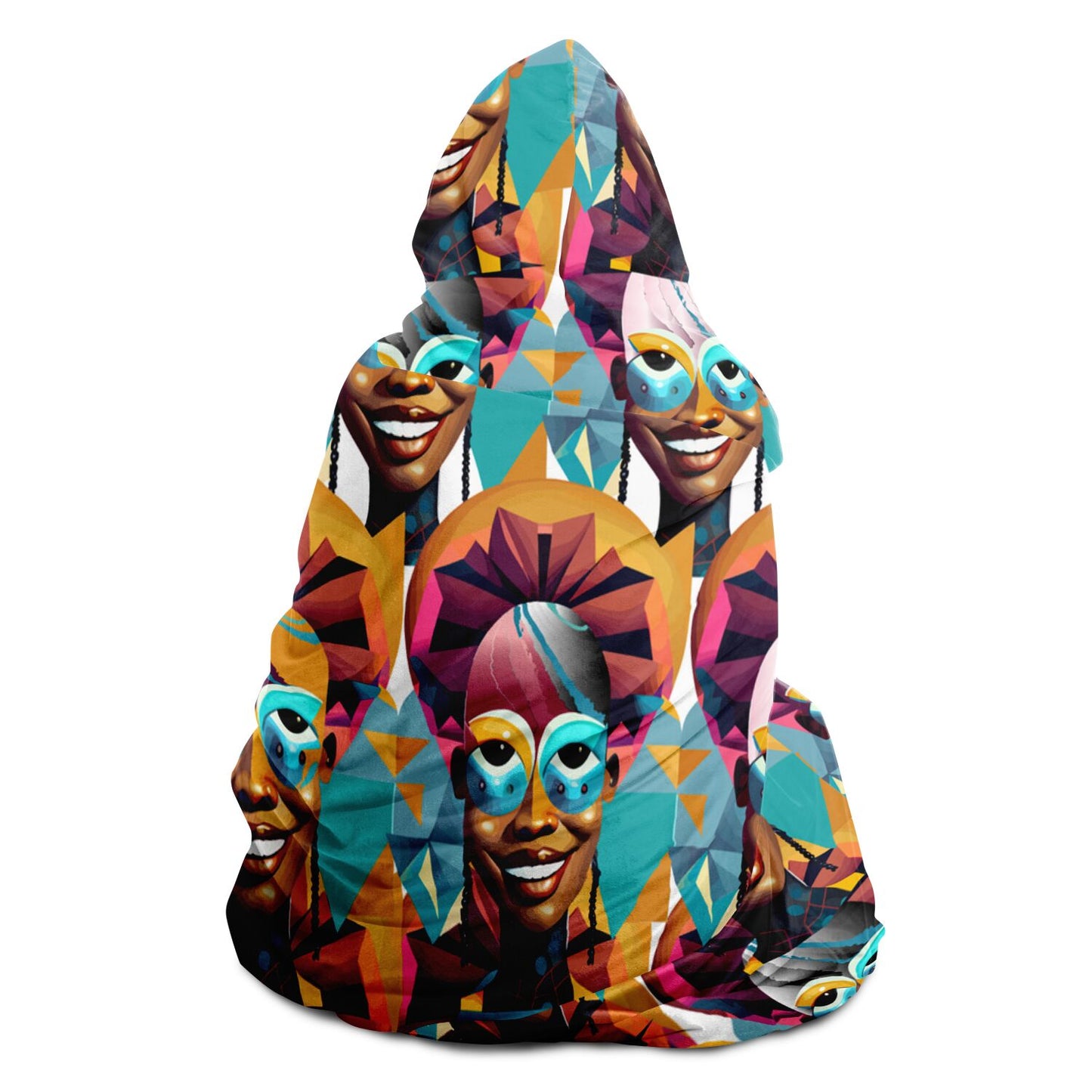 Hooded Blanket - AOP Kukloso 'Big Smile' - Free Shipping