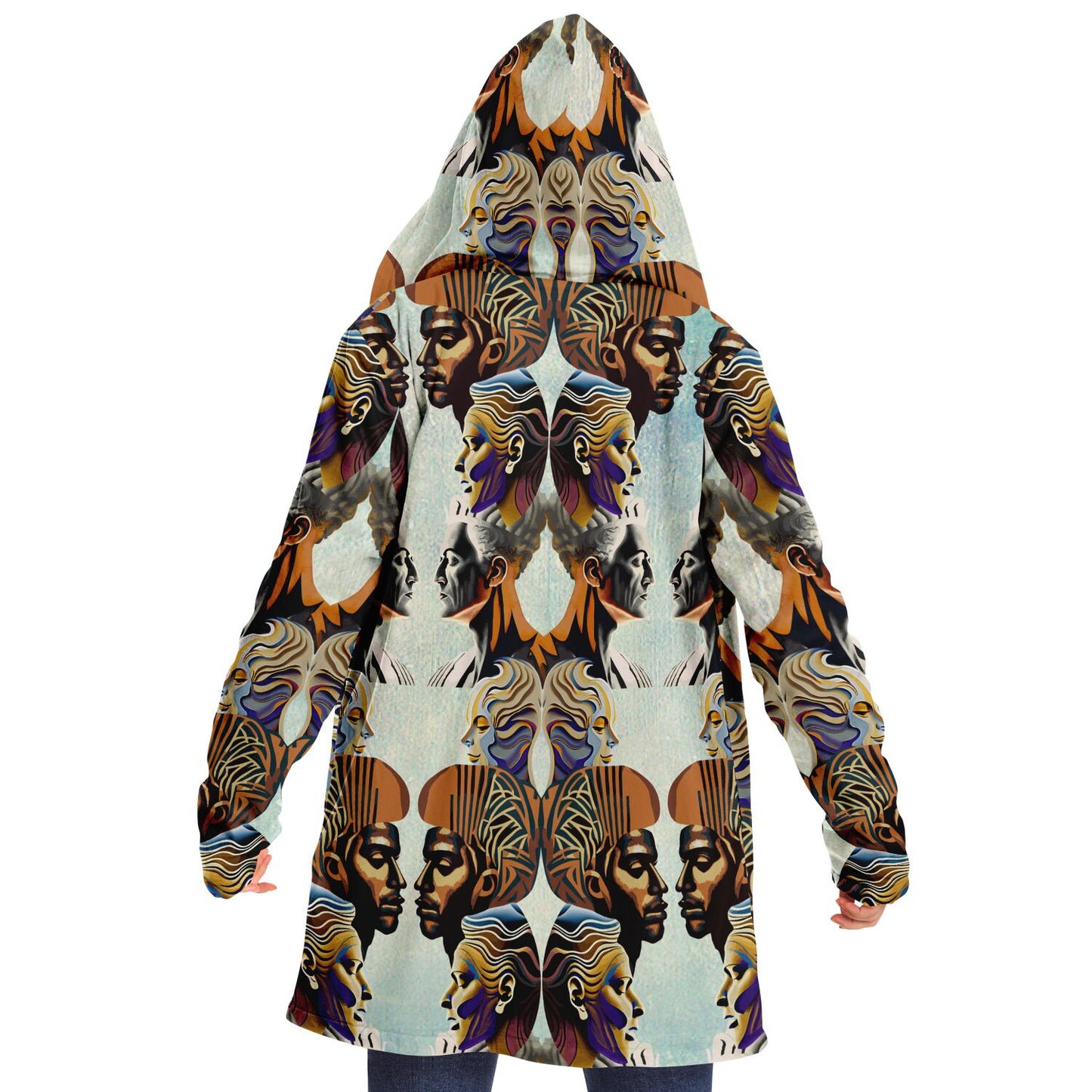Microfleece Cloak - AOP Kukloso Ancients Series No 7 - Free Shipping