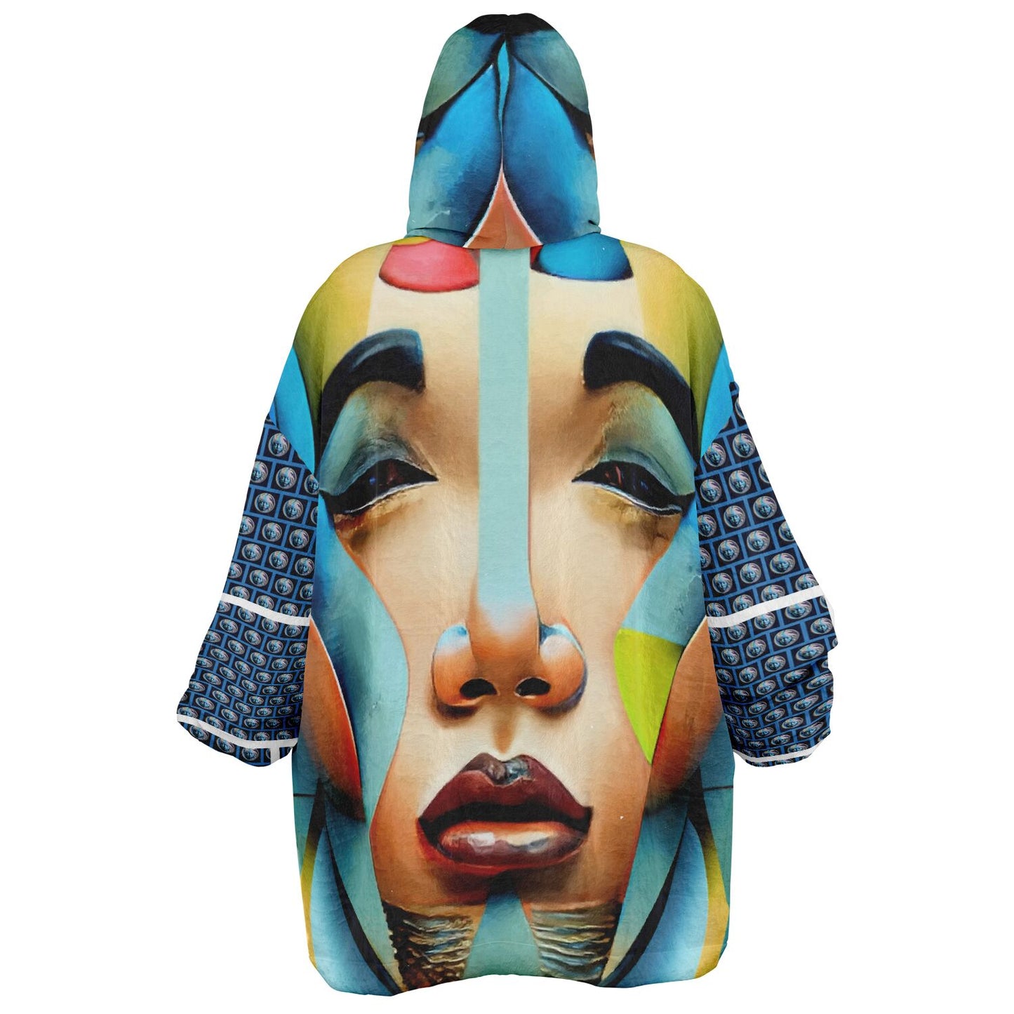 Snug Hoodie Economy - AOP Kukloso Cubist Faces No 9 - Free Shipping