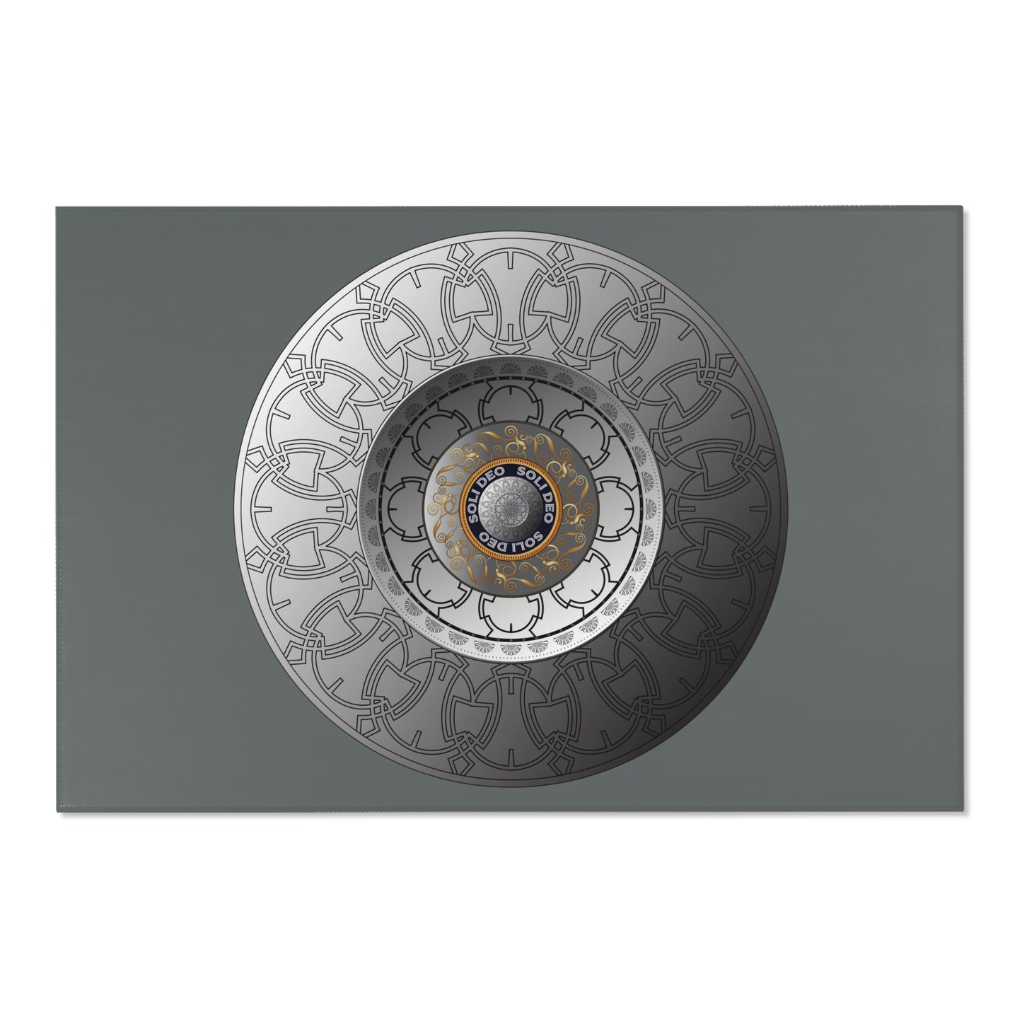 Area Rugs Kukloso OVC No 4288 Silver Mandala - Free Shipping