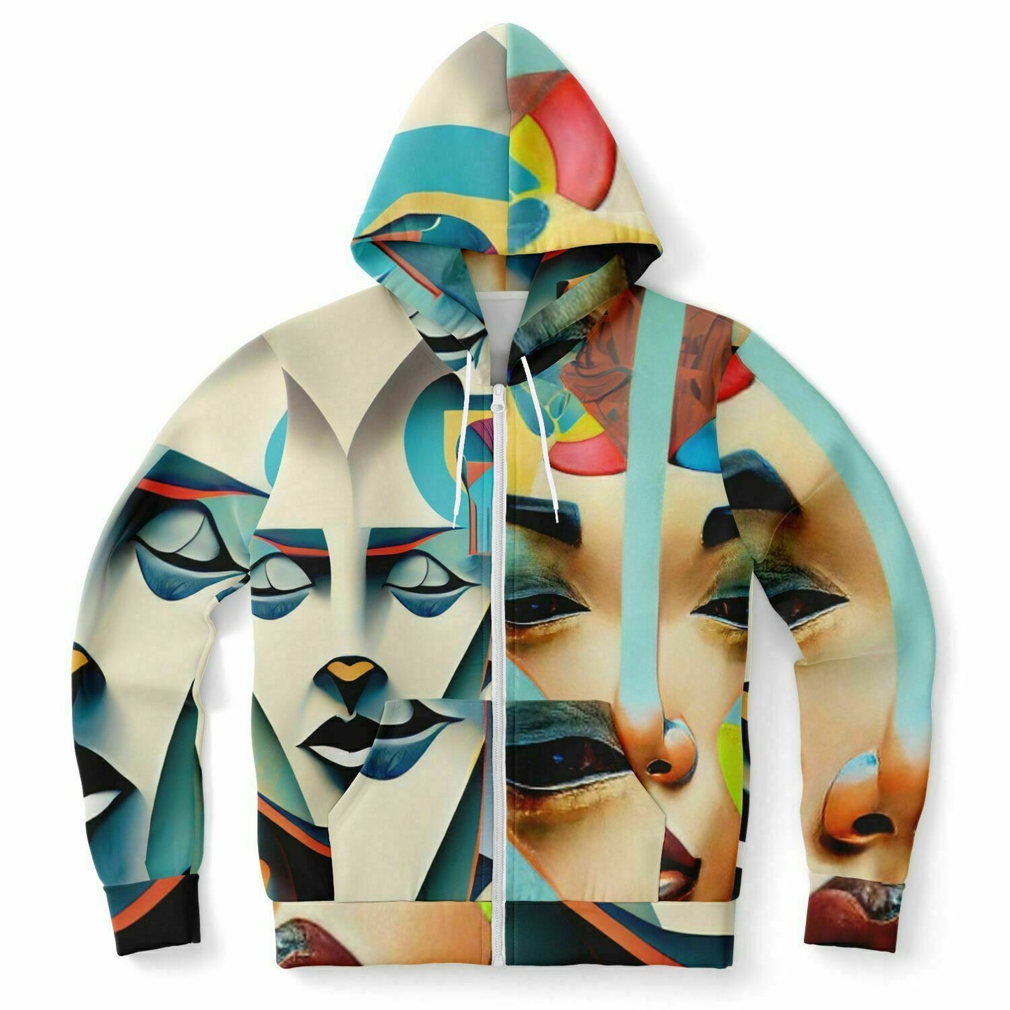 Fashion Zip-Up Hoodie - AOP Kukloso Ancients series No 11 - Free Shipping
