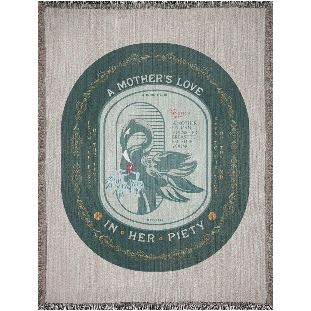 Woven Blankets Kukloso "In Her Piety", The Vulning Pelican No 1 - Free Shipping