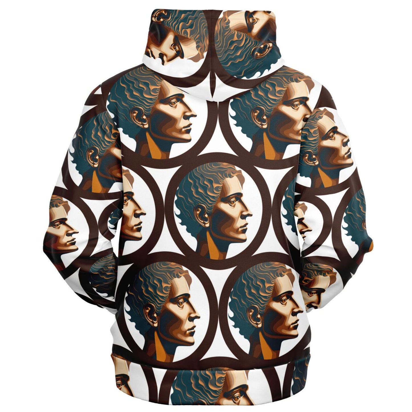 Fashion Zip-Up Hoodie - AOP Kukloso Cubist Faces No 46 - Free Shipping