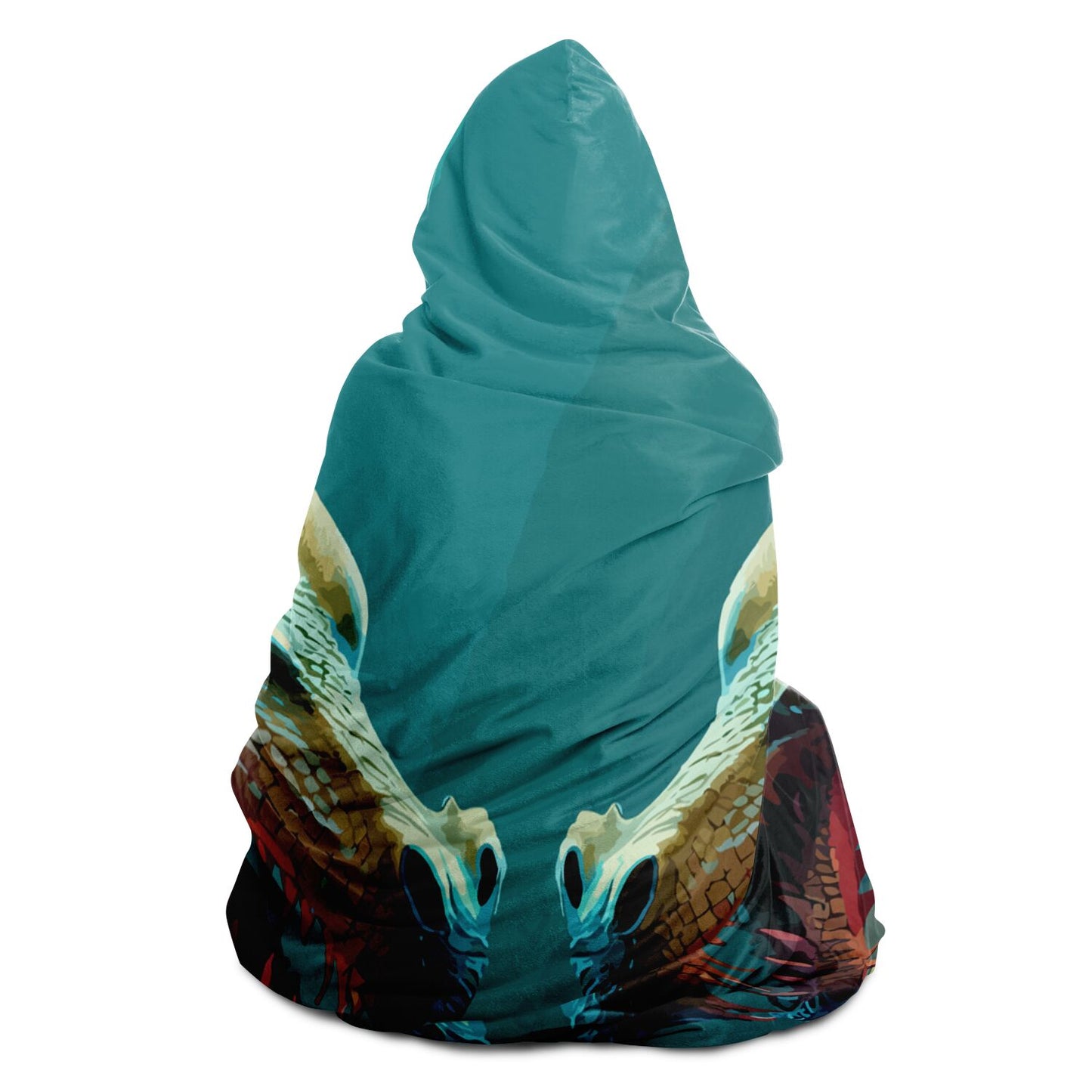 Hooded Blanket - AOP  Kukloso Two Dragons No 3 - Free Shipping