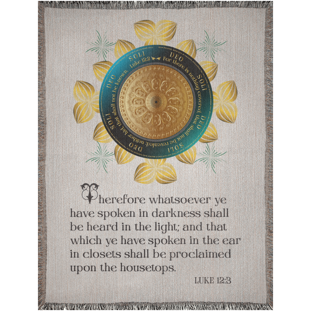 Woven Blankets Kukloso OVC No 4295 'Luke 12:3' - Free Shipping