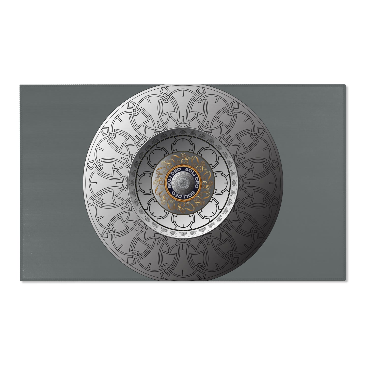 Area Rugs Kukloso OVC No 4288 Silver Mandala - Free Shipping