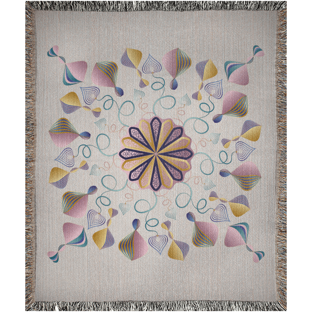 Woven Blankets Kukloso Mandala Kuklos No 4393 - Free Shipping