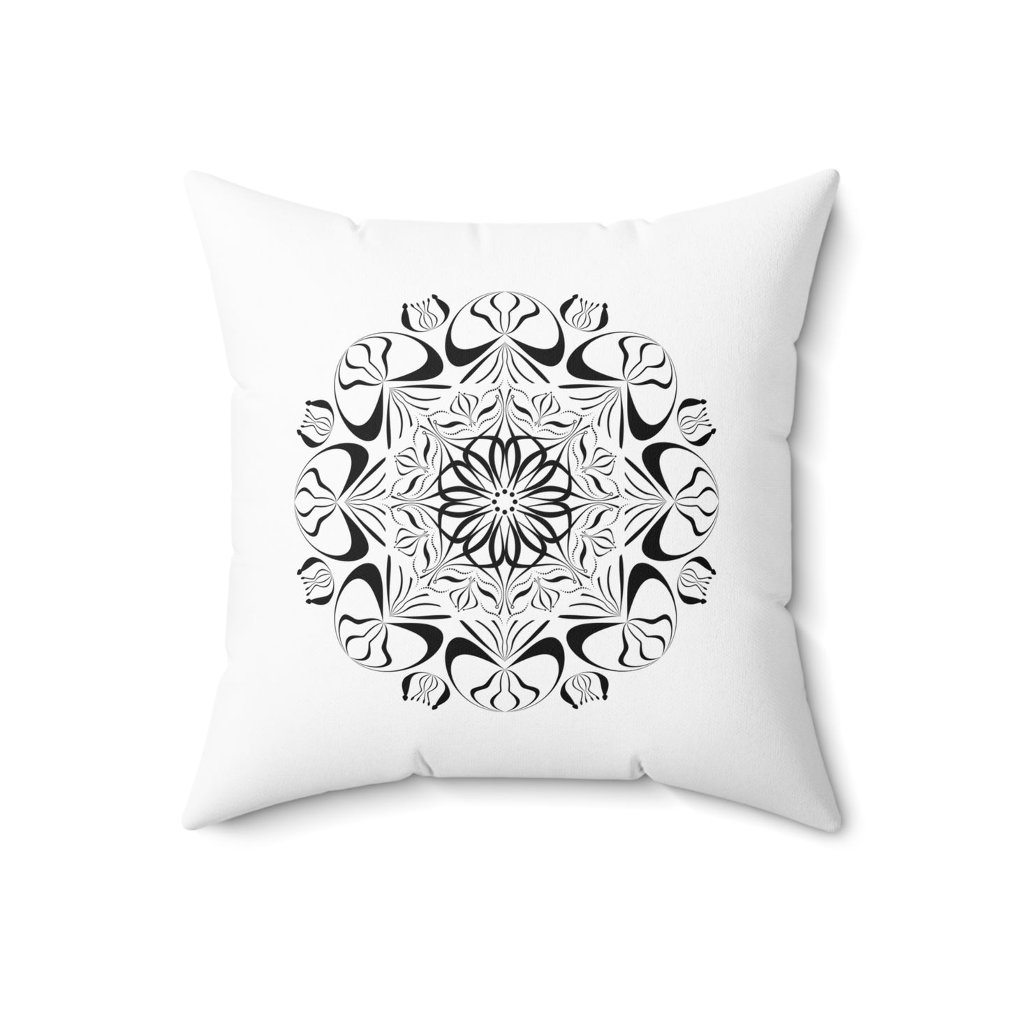 Spun Polyester Square Pillow Kukloso Untitled Mandalas No 1656 & No 854 - Free Shipping