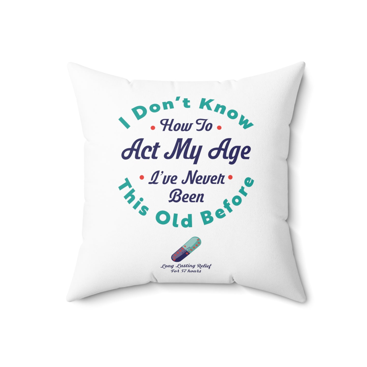 Spun Polyester Square Pillow Kukloso ... just sayin' No 2 - Free Shipping