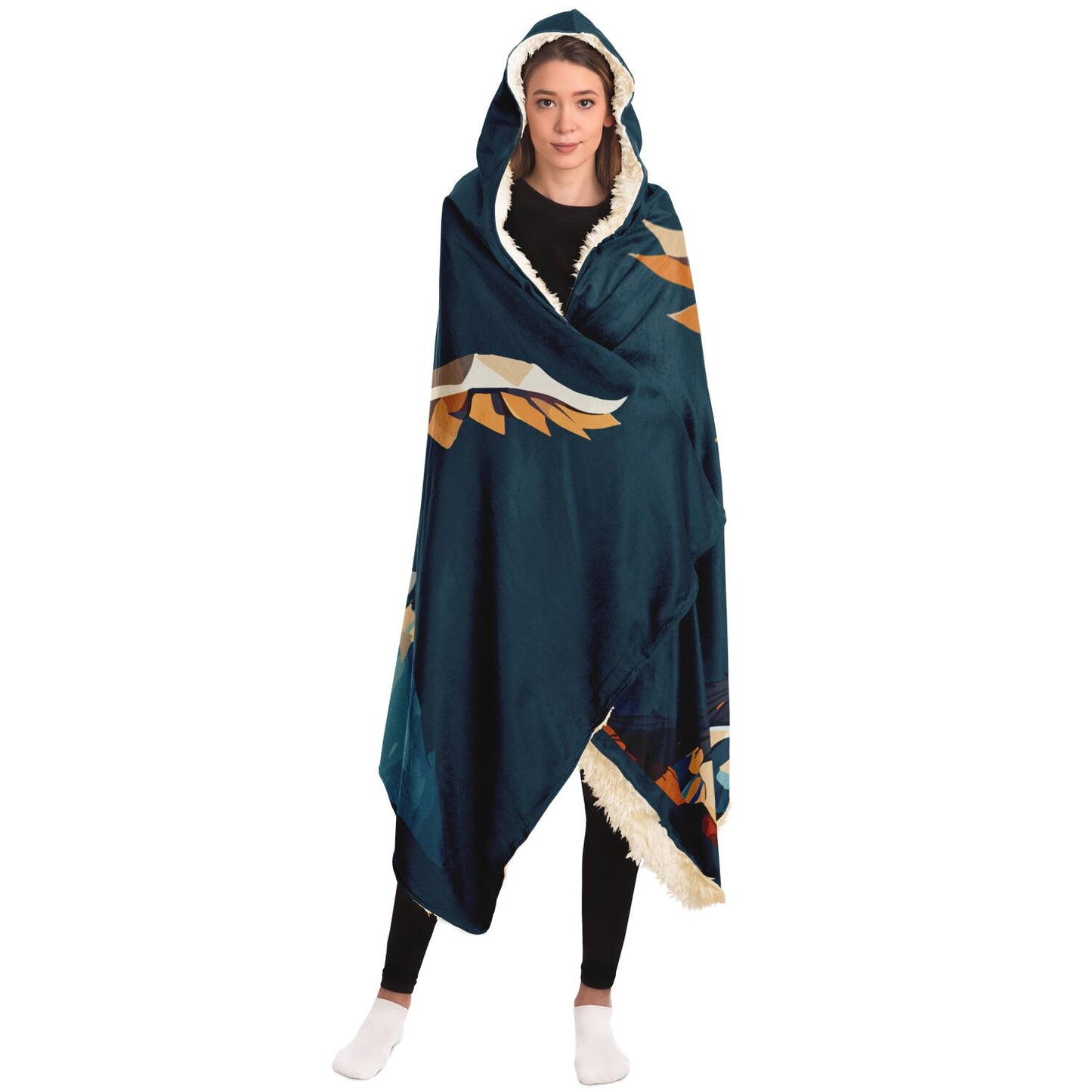 Hooded Blanket - AOP Kukloso The Winged Griffin No 1 - Free Shipping