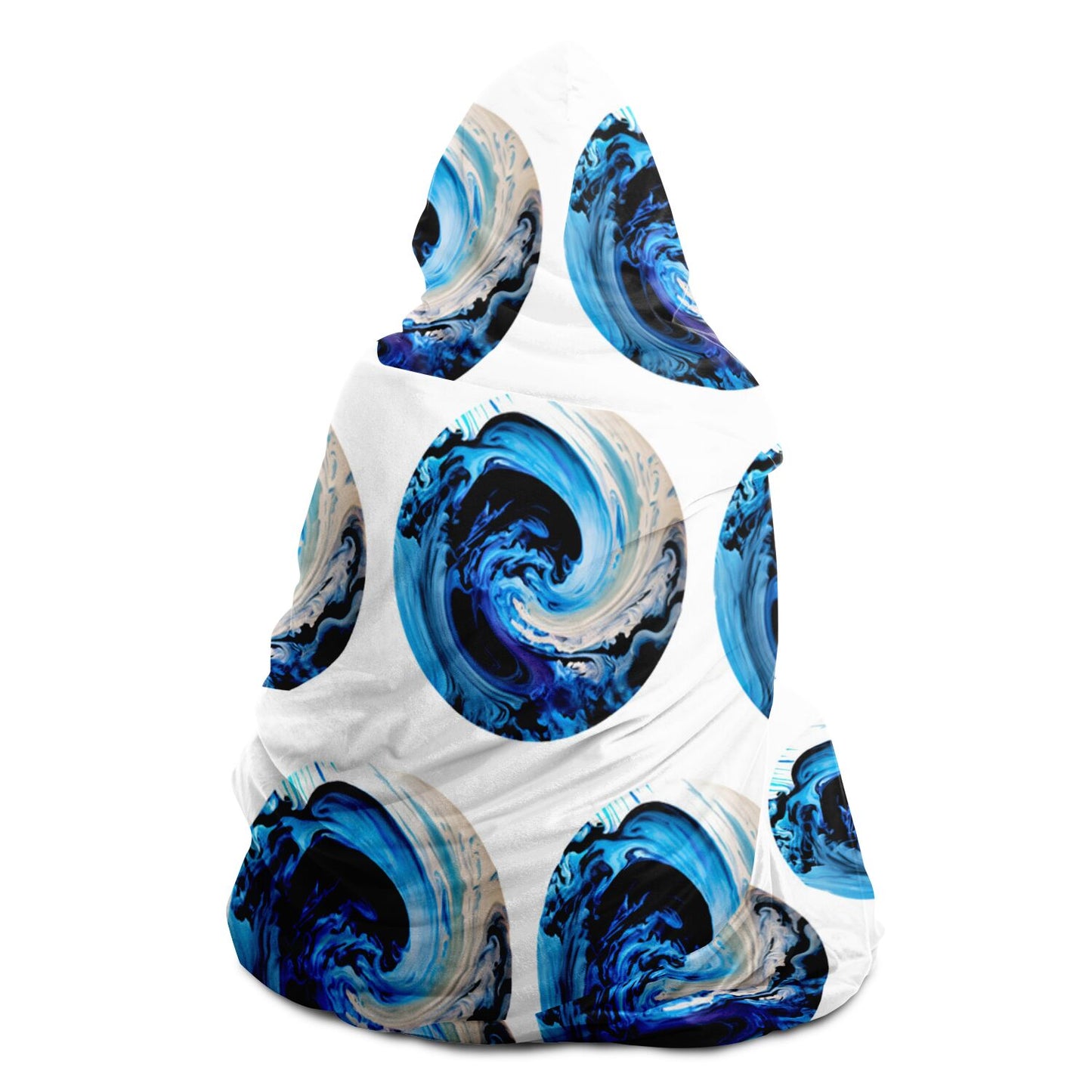 Hooded Blanket - AOP Kukloso Color Swirls No 3 - Free Shipping