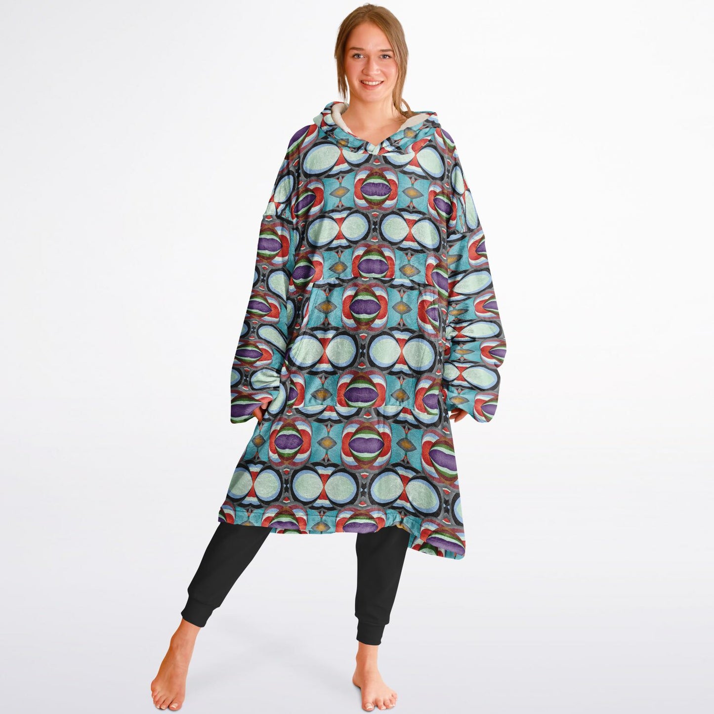 Snug Hoodie Economy - AOP Kukloso Ice Cream Swirls No 52 - Free Shipping