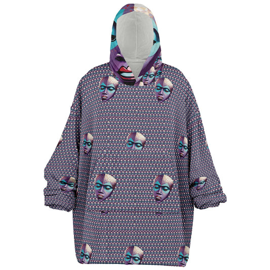 Snug Hoodie Economy - AOP Kukloso Space Faces No 22 - Free Shipping