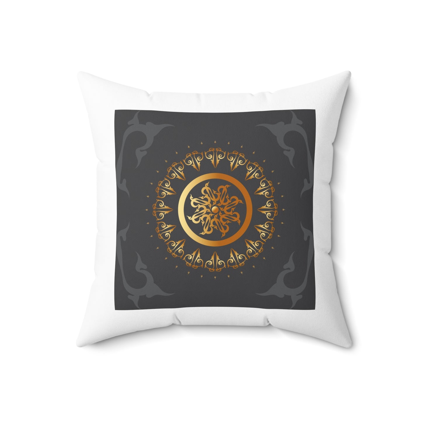 Spun Polyester Square Pillow Kukloso Ancient Geometrica No 24 - Free Shipping