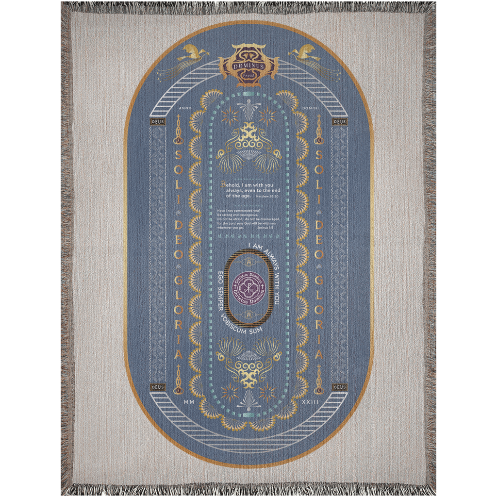 Woven Blankets Kukloso Dominus Patri, Multiple Bible Verses - Free Shipping