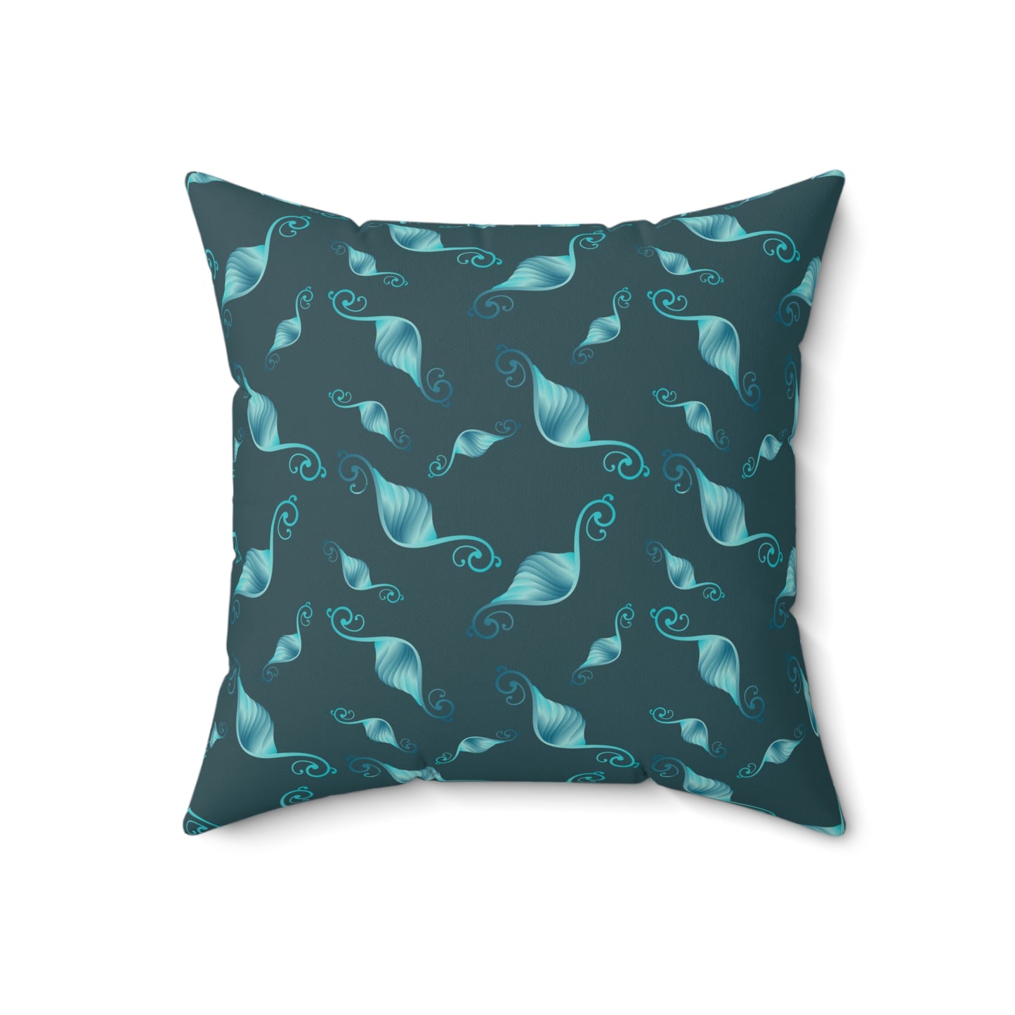 Spun Polyester Square Pillow Kukloso Fleuron Pattern No 30 - Free Shipping