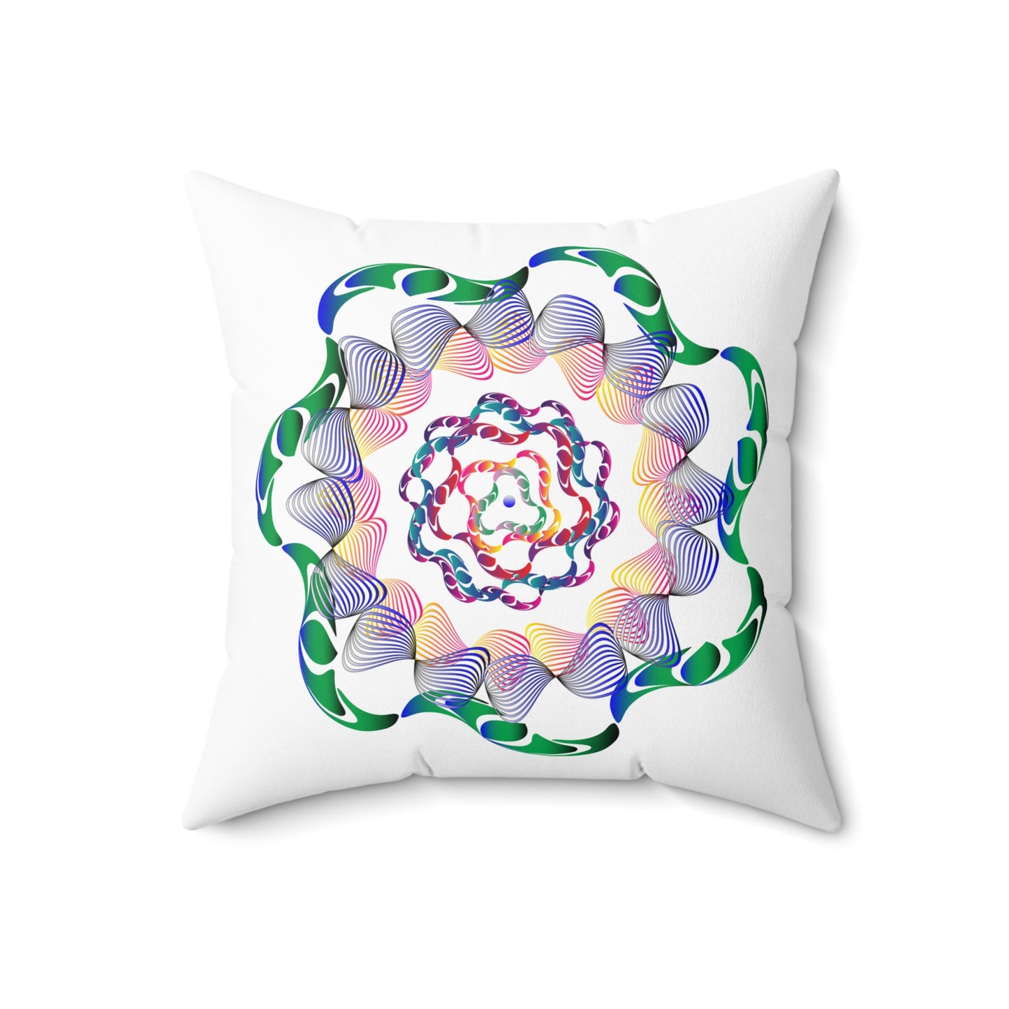 Spun Polyester Square Pillow Kukloso Untitled Graphics No 1698 & No 1701 - Free Shipping