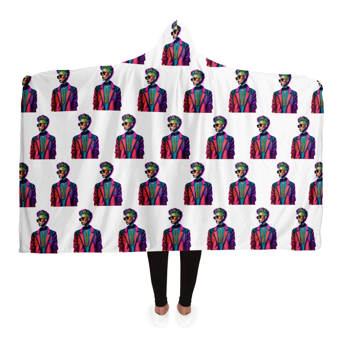 Hooded Blanket - AOP Kukloso Punk Chic No 1 - Free Shipping