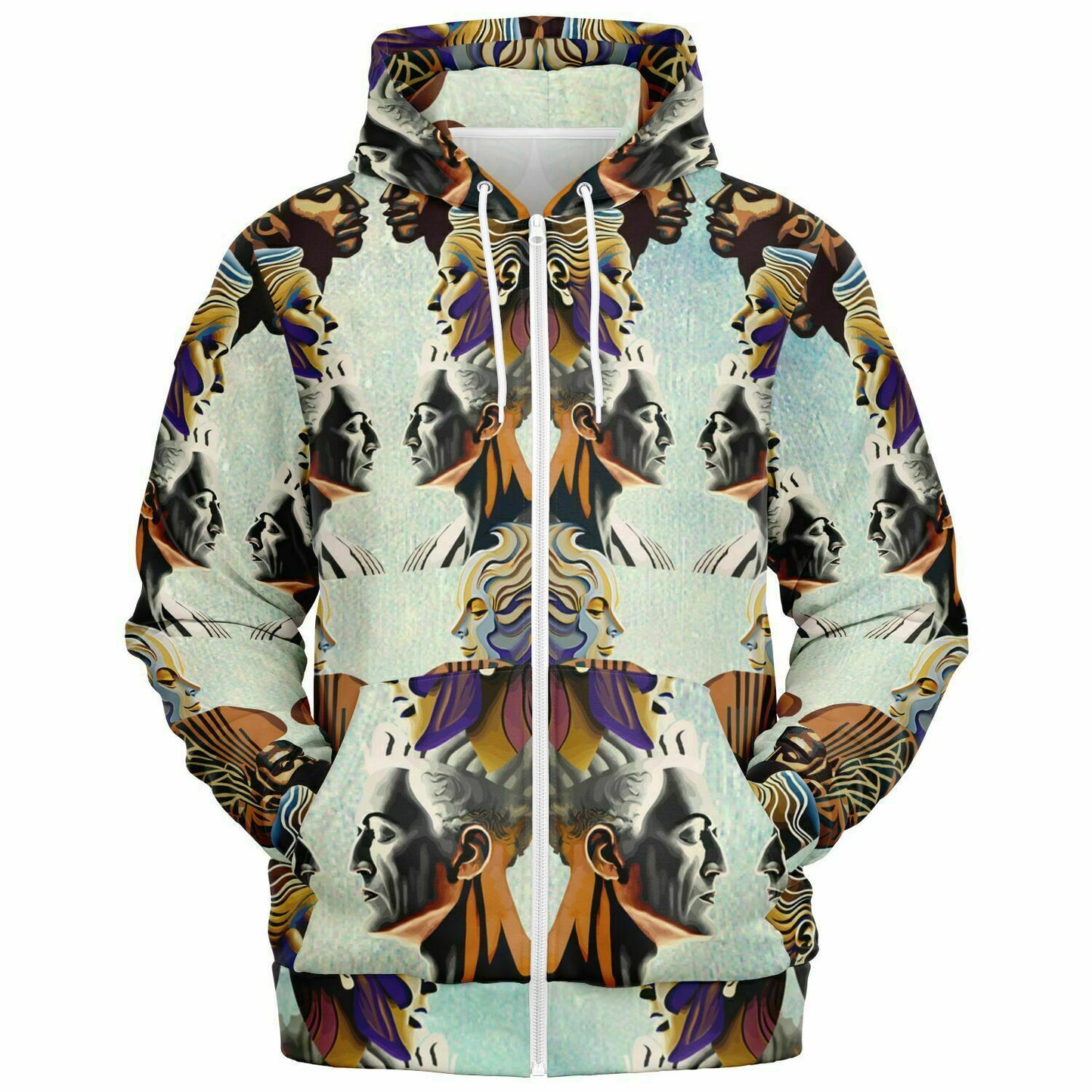 Fashion Zip-Up Hoodie - AOP Kukloso Ancients series No 7 - Free Shipping