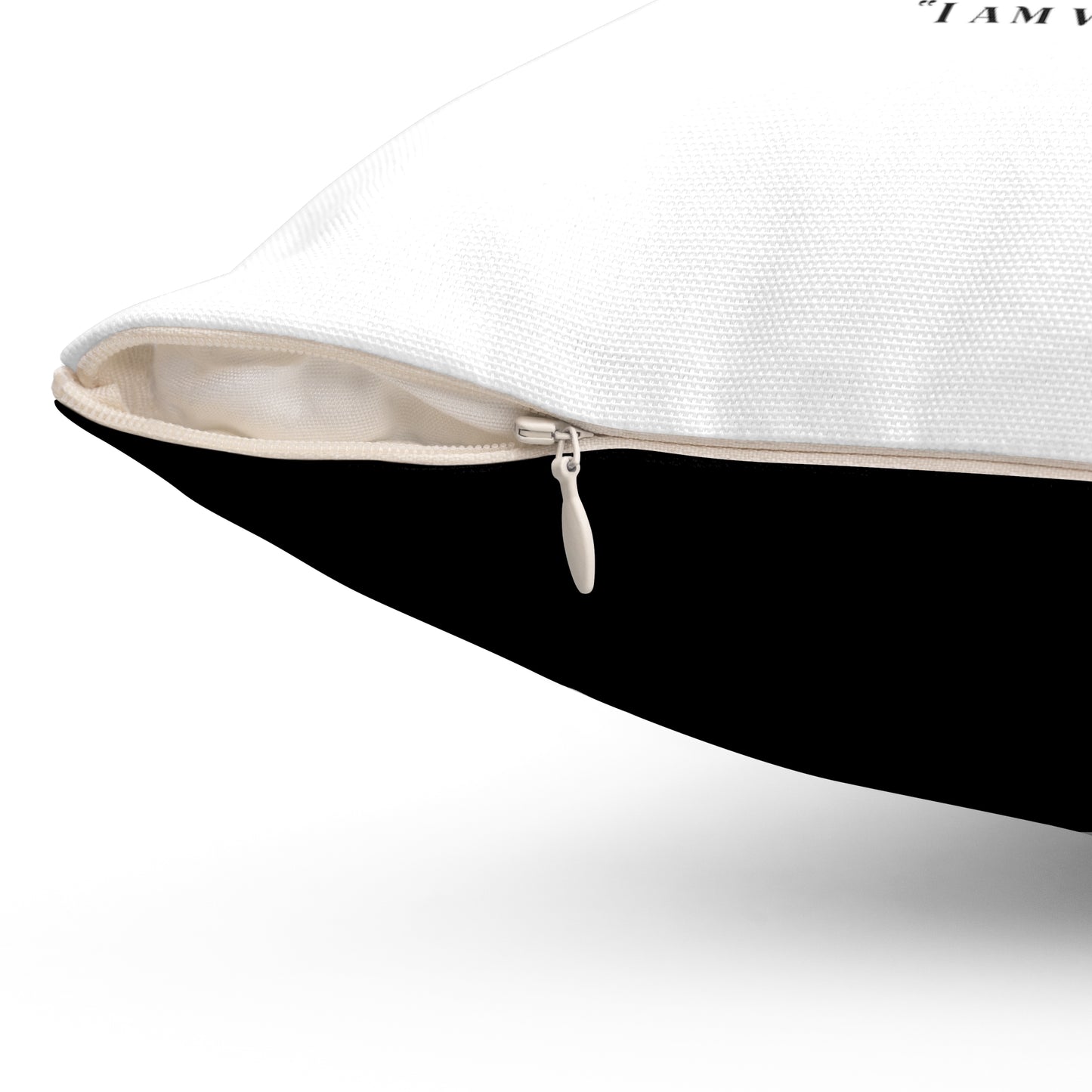 Spun Polyester Square Pillow Kukloso OVC 4277/4292 'Lord's Prayer' - Free Shipping