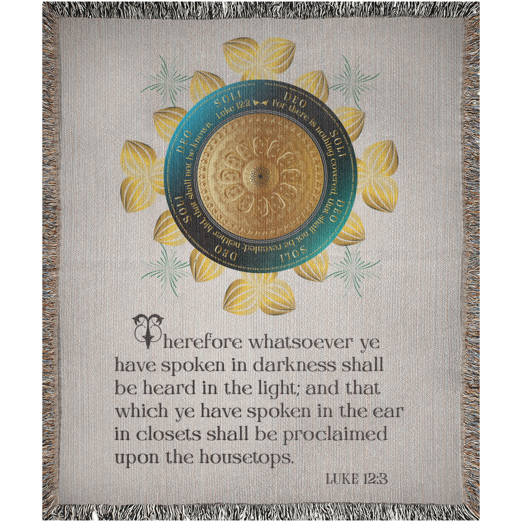 Woven Blankets Kukloso OVC No 4295 'Luke 12:3' - Free Shipping