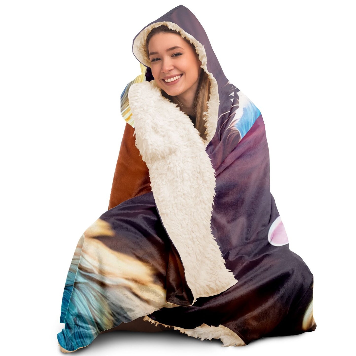 Hooded Blanket - AOP Kukloso German Sheperd Puppy No 1 - Free Shipping