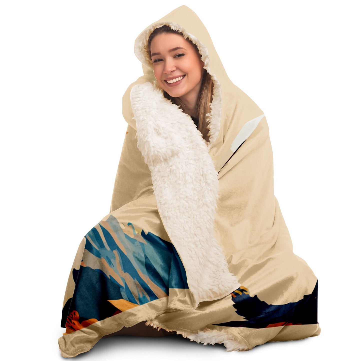 Hooded Blanket - AOP Kukloso The Winged Griffin No 3 - Free Shipping