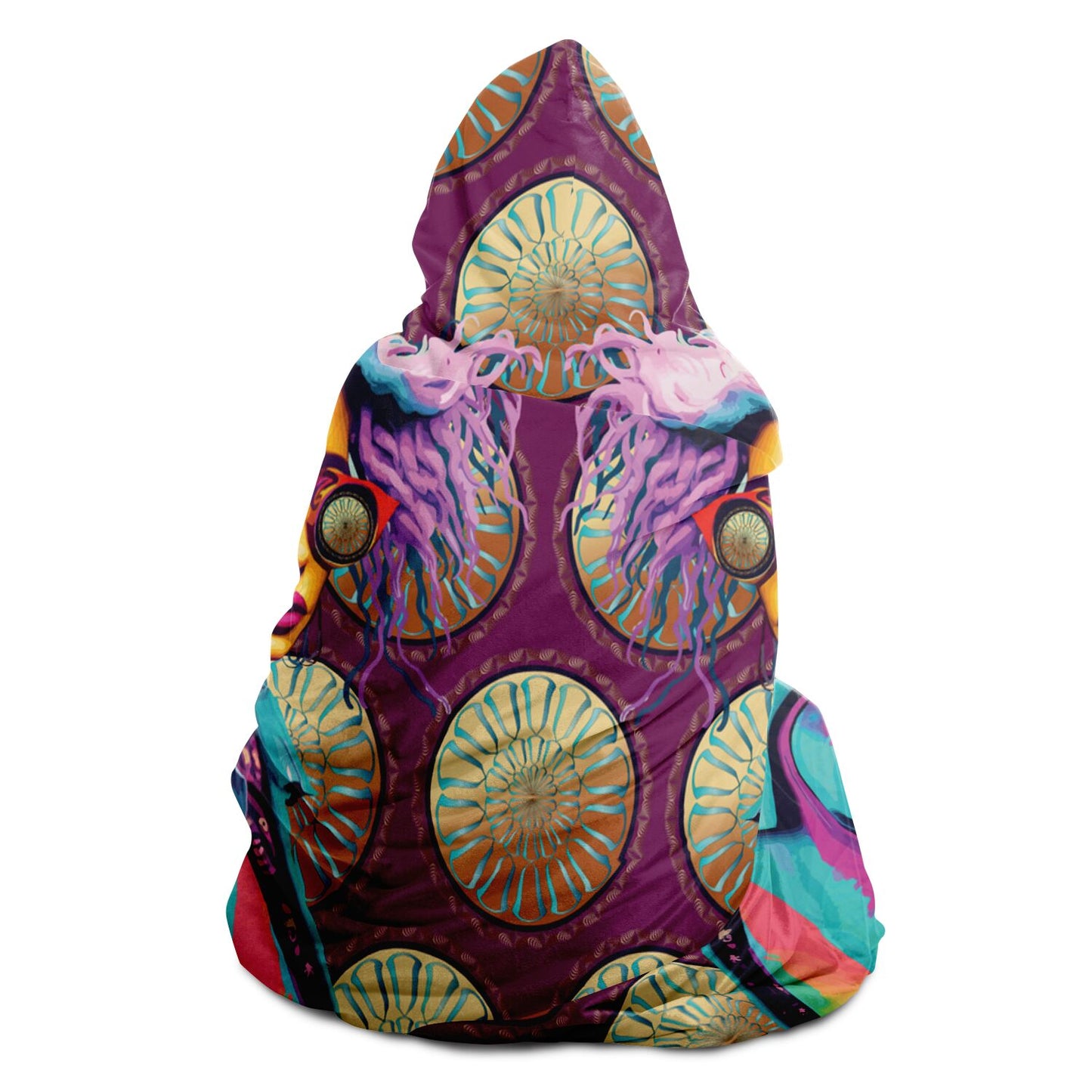 Hooded Blanket - AOP Kukloso Punk Chic No 2 E - Free Shipping