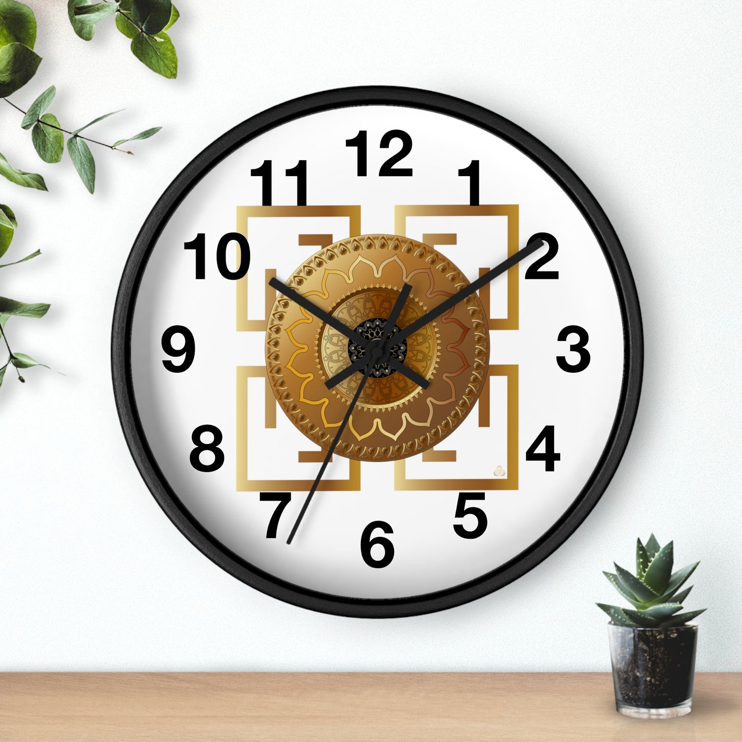 Wall Clock Kukloso OVC No 4192 Mandala - Free Shipping