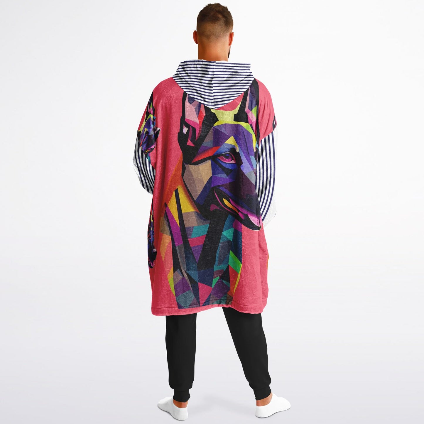 Snug Hoodie Economy - AOP Kukloso Cubist German Sheperd Dog - Free Shipping