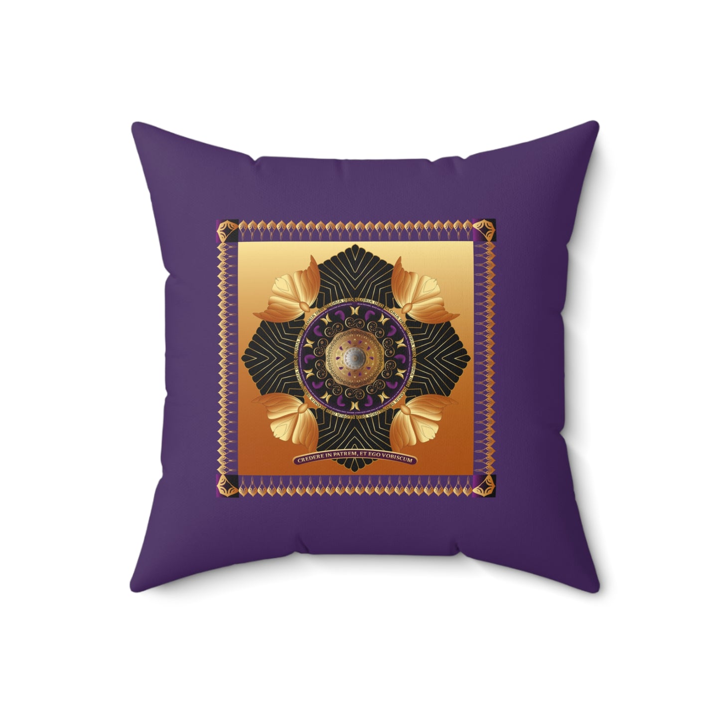 Spun Polyester Square Pillow Kukloso OVC No 4270/OVC No 4276 - Free Shipping