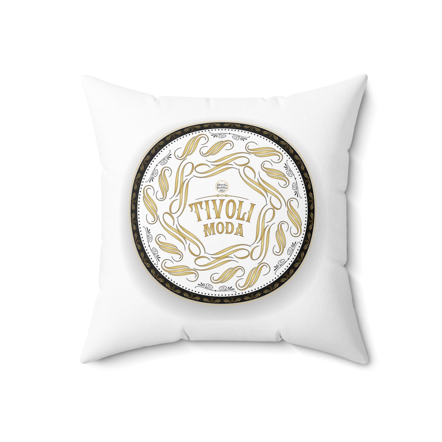 Spun Polyester Square Pillow Kukloso Graphic 'Tivoli Moda' 1953 No 1 - Free Shipping