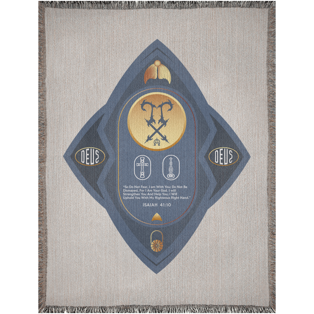 Woven Blankets Kukloso Deus Isaiah 41:10 - Free Shipping