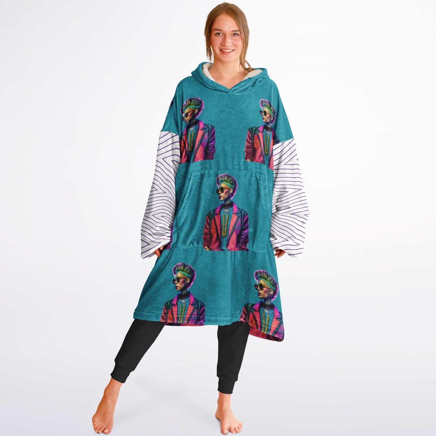 Snug Hoodie Economy - AOP Kukloso Punk Chic No 1 H - Free Shipping